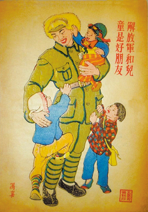 红色年画里的“中国娃”