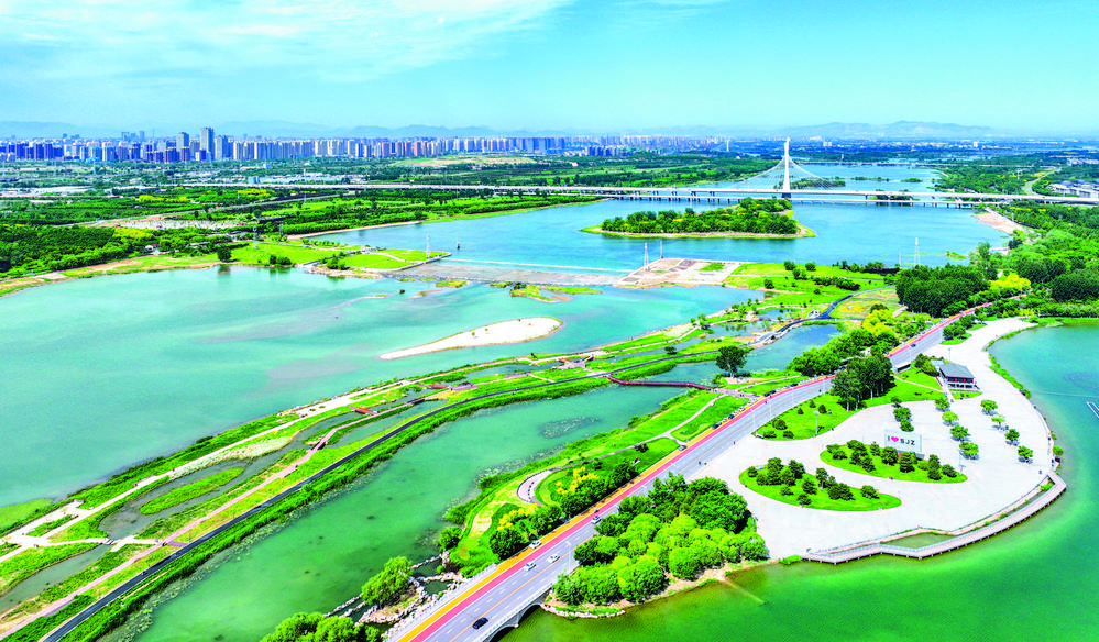石家庄市大力提升滹沱河生态区（城区段）景观质量