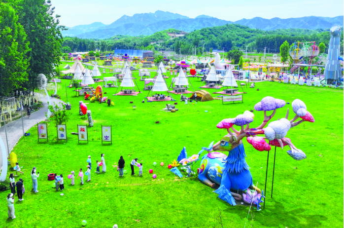 一帐藏山野 半日远尘嚣——石家庄市近郊露营休闲游持续升温